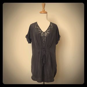 Rebecca Taylor Beaded Silk Tunic